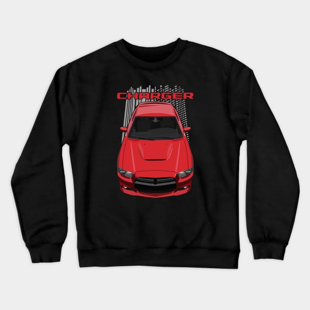 Charger LD 2011-2014-red Crewneck Sweatshirt by V8social